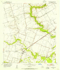 Hungerford Texas Historical topographic map, 1:24000 scale, 7.5 X 7.5 Minute, Year 1953
