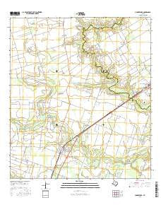 Hungerford Texas Current topographic map, 1:24000 scale, 7.5 X 7.5 Minute, Year 2016