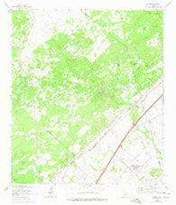 Hunter Texas Historical topographic map, 1:24000 scale, 7.5 X 7.5 Minute, Year 1964