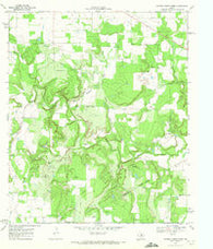 Hunting Shirt Creek Texas Historical topographic map, 1:24000 scale, 7.5 X 7.5 Minute, Year 1969