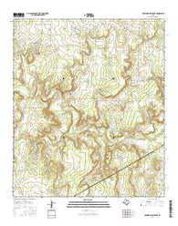 Hunting Shirt Creek Texas Current topographic map, 1:24000 scale, 7.5 X 7.5 Minute, Year 2016