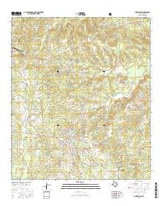 Huntington Texas Current topographic map, 1:24000 scale, 7.5 X 7.5 Minute, Year 2016