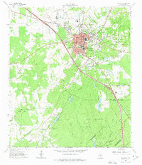 Huntsville Texas Historical topographic map, 1:24000 scale, 7.5 X 7.5 Minute, Year 1963