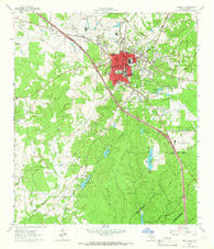 Huntsville Texas Historical topographic map, 1:24000 scale, 7.5 X 7.5 Minute, Year 1963