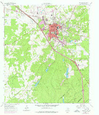 Huntsville Texas Historical topographic map, 1:24000 scale, 7.5 X 7.5 Minute, Year 1963