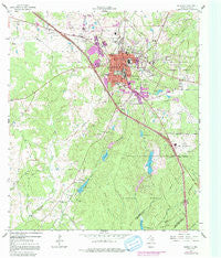 Huntsville Texas Historical topographic map, 1:24000 scale, 7.5 X 7.5 Minute, Year 1963