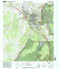 Huntsville Texas Historical topographic map, 1:24000 scale, 7.5 X 7.5 Minute, Year 1997