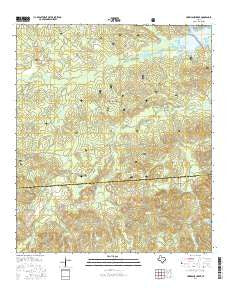 Hurricane Creek Texas Current topographic map, 1:24000 scale, 7.5 X 7.5 Minute, Year 2016
