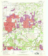 Hurst Texas Historical topographic map, 1:24000 scale, 7.5 X 7.5 Minute, Year 1959