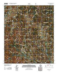 Hurstown Texas Historical topographic map, 1:24000 scale, 7.5 X 7.5 Minute, Year 2010
