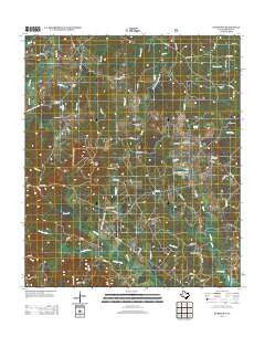 Hurstown Texas Historical topographic map, 1:24000 scale, 7.5 X 7.5 Minute, Year 2013