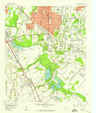 Hutchins Texas Historical topographic map, 1:24000 scale, 7.5 X 7.5 Minute, Year 1958