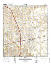Hutto Texas Current topographic map, 1:24000 scale, 7.5 X 7.5 Minute, Year 2016