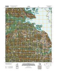 Huxley Texas Historical topographic map, 1:24000 scale, 7.5 X 7.5 Minute, Year 2012
