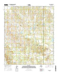Hylton Texas Current topographic map, 1:24000 scale, 7.5 X 7.5 Minute, Year 2016