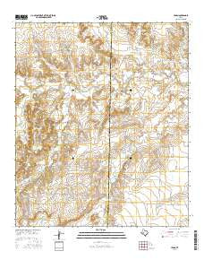 Hyman Texas Current topographic map, 1:24000 scale, 7.5 X 7.5 Minute, Year 2016