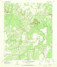 Hyman NE Texas Historical topographic map, 1:24000 scale, 7.5 X 7.5 Minute, Year 1962