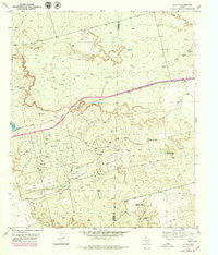 Iatan Texas Historical topographic map, 1:24000 scale, 7.5 X 7.5 Minute, Year 1951