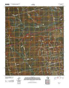 Iatan Texas Historical topographic map, 1:24000 scale, 7.5 X 7.5 Minute, Year 2010
