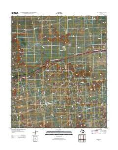 Iatan Texas Historical topographic map, 1:24000 scale, 7.5 X 7.5 Minute, Year 2012