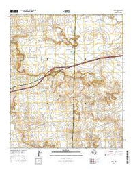 Iatan Texas Current topographic map, 1:24000 scale, 7.5 X 7.5 Minute, Year 2016