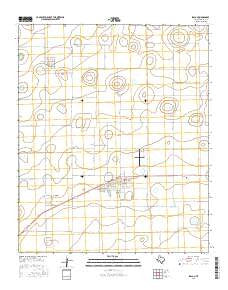 Idalou Texas Current topographic map, 1:24000 scale, 7.5 X 7.5 Minute, Year 2016