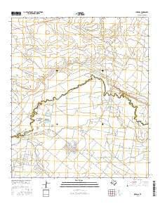 Imperial Texas Current topographic map, 1:24000 scale, 7.5 X 7.5 Minute, Year 2016