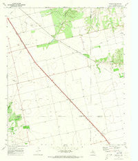 Inadale Texas Historical topographic map, 1:24000 scale, 7.5 X 7.5 Minute, Year 1969