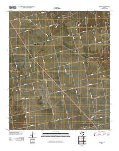 Inadale Texas Historical topographic map, 1:24000 scale, 7.5 X 7.5 Minute, Year 2010