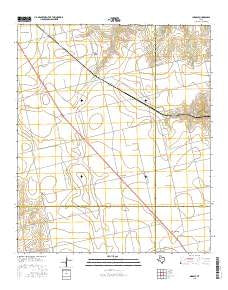 Inadale Texas Current topographic map, 1:24000 scale, 7.5 X 7.5 Minute, Year 2016