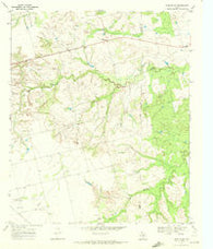 Inadale NW Texas Historical topographic map, 1:24000 scale, 7.5 X 7.5 Minute, Year 1969