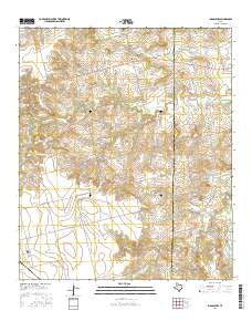 Inadale NW Texas Current topographic map, 1:24000 scale, 7.5 X 7.5 Minute, Year 2016