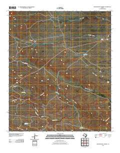Independence Spring Texas Historical topographic map, 1:24000 scale, 7.5 X 7.5 Minute, Year 2010
