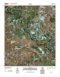 India Texas Historical topographic map, 1:24000 scale, 7.5 X 7.5 Minute, Year 2010