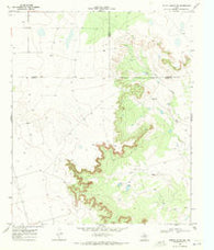 Indian Canyon NE Texas Historical topographic map, 1:24000 scale, 7.5 X 7.5 Minute, Year 1969