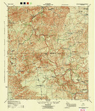 Indian Mountain Texas Historical topographic map, 1:62500 scale, 15 X 15 Minute, Year 1944