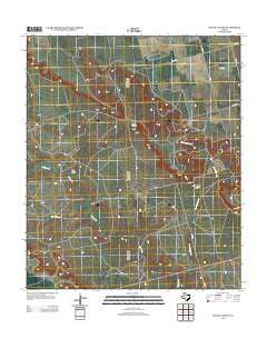 Indian Canyon Texas Historical topographic map, 1:24000 scale, 7.5 X 7.5 Minute, Year 2012