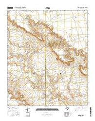 Indian Canyon Texas Current topographic map, 1:24000 scale, 7.5 X 7.5 Minute, Year 2016