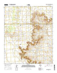 Indian Canyon NE Texas Current topographic map, 1:24000 scale, 7.5 X 7.5 Minute, Year 2016