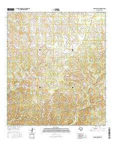 Indian Creek NE Texas Current topographic map, 1:24000 scale, 7.5 X 7.5 Minute, Year 2016