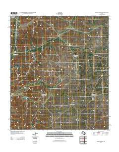 Indian Draw Texas Historical topographic map, 1:24000 scale, 7.5 X 7.5 Minute, Year 2012