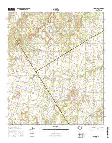 Indian Gap Texas Current topographic map, 1:24000 scale, 7.5 X 7.5 Minute, Year 2016