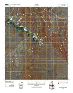 Indian Hot Springs Texas Historical topographic map, 1:24000 scale, 7.5 X 7.5 Minute, Year 2010