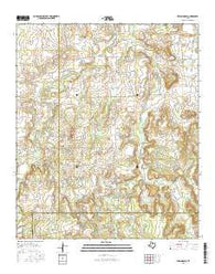 Indian Knoll Texas Current topographic map, 1:24000 scale, 7.5 X 7.5 Minute, Year 2016