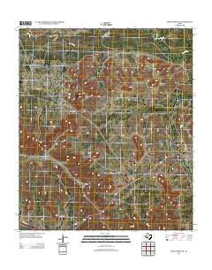 Indian Mesa NE Texas Historical topographic map, 1:24000 scale, 7.5 X 7.5 Minute, Year 2012