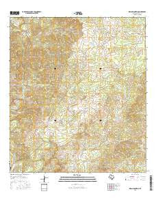 Indian Mountain Texas Current topographic map, 1:24000 scale, 7.5 X 7.5 Minute, Year 2016