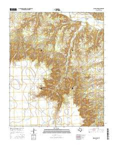 Indian Peak Texas Current topographic map, 1:24000 scale, 7.5 X 7.5 Minute, Year 2016