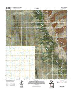 Indio Texas Historical topographic map, 1:24000 scale, 7.5 X 7.5 Minute, Year 2012