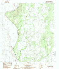 Indio Creek Texas Historical topographic map, 1:24000 scale, 7.5 X 7.5 Minute, Year 1983