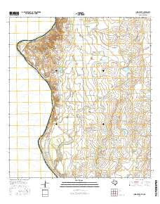 Indio Creek Texas Current topographic map, 1:24000 scale, 7.5 X 7.5 Minute, Year 2016